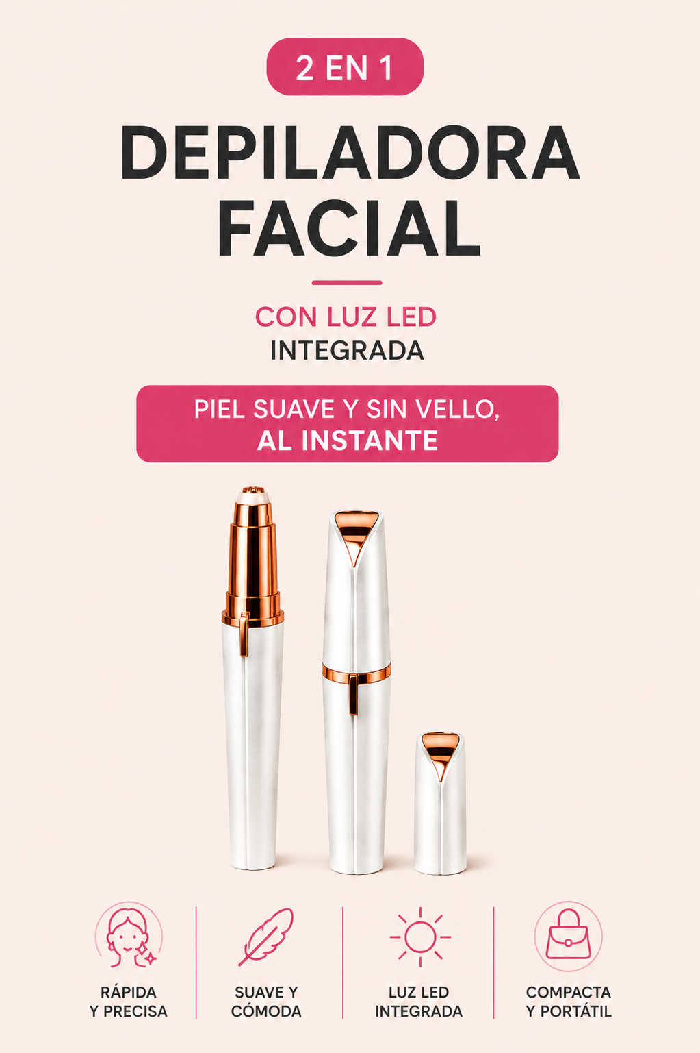 Depiladora Facial Pro™ 2 en 1
