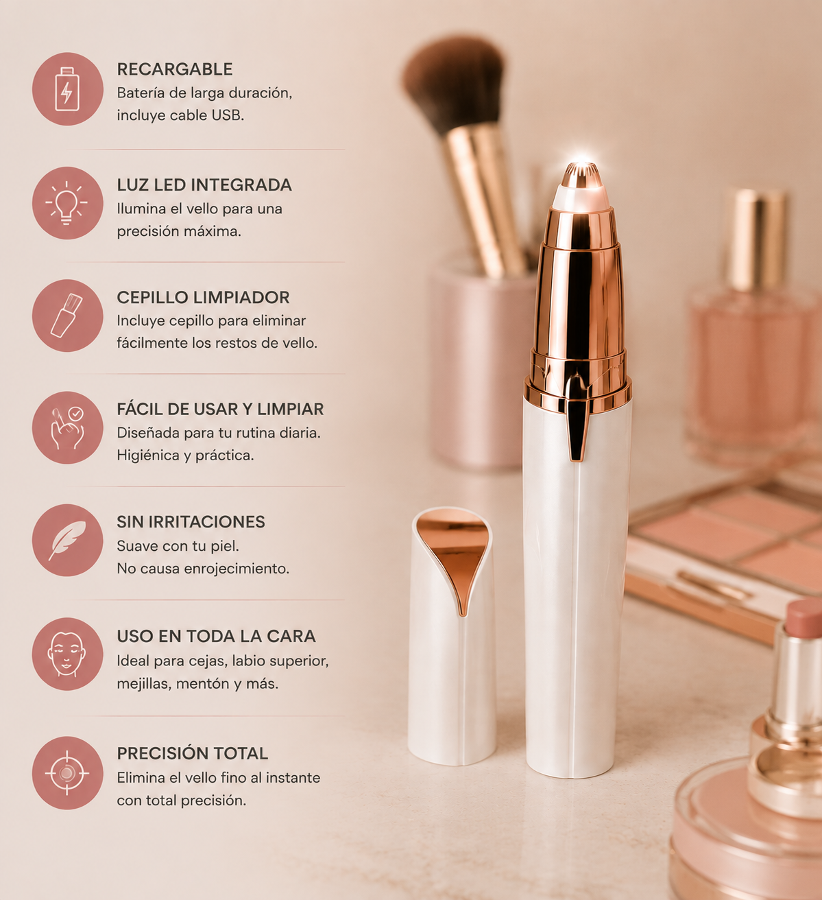 ⭐ Depiladora Facial Indolora Pro™